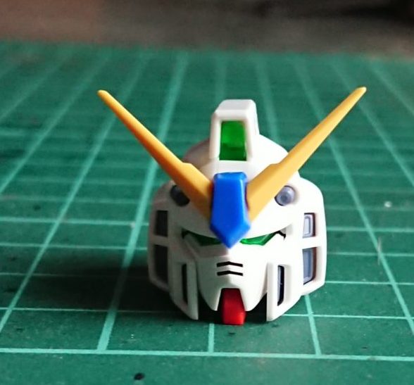 RX-78 [頭部、及び左腕] 頭部、武器、シールド作って一旦完成 バンダイ RG 1/144 RX-78-2
